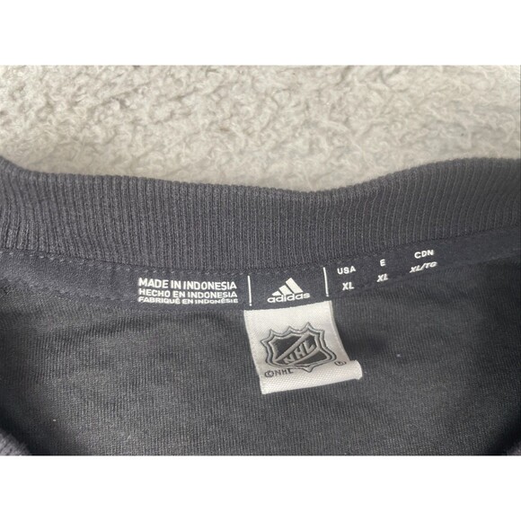 Adidas Los Angeles Kings Crew Sweater Jersey Mens XL Black Stitched 2022 HS7128 - Picture 3 of 10